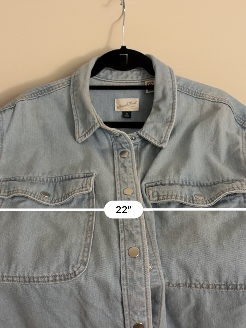 Universal Thread Light Blue Denim Jacket Shacket - Picture 4 of 4